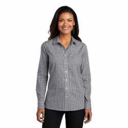 Port Authority LW644 Ladies Broadcloth Gingham Easy Care Shirt