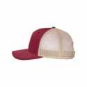 Yupoong 6689 Adult 6-Panel Melton Wool Structured Flat Visor Classic Snapback Cap