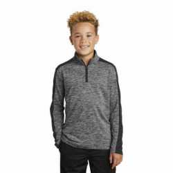Sport-Tek YST397 Youth PosiCharge Electric Heather Colorblock 1/4-Zip Pullover