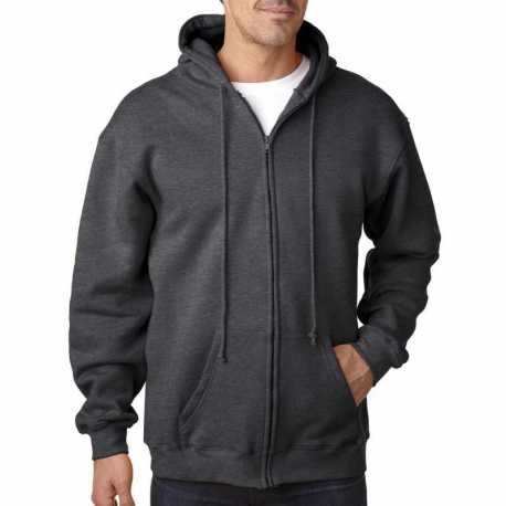 Bayside BA900 Adult Full-Zip Hooded Sweatshirt