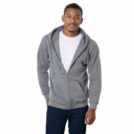 Bayside BA900 Adult Full-Zip Hooded Sweatshirt