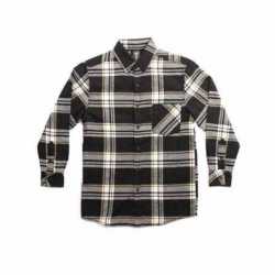 Burnside 4212 Youth Open Pocket Long Sleeve Flannel Shirt