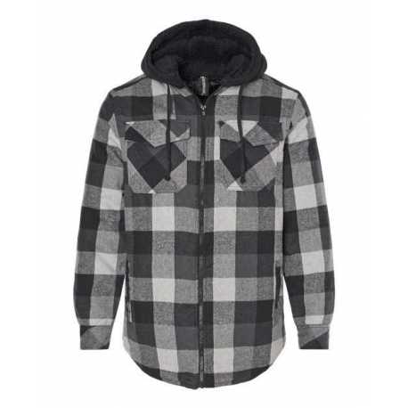 Burnside 8620 Quilted Flannel Hooded Jacket | ApparelChoice.com