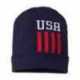 CAP AMERICA RK12 USA-Made Patriotic Cuffed Beanie