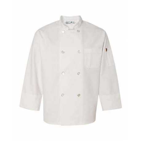 Chef Designs 0413 Button Chef Coat with Thermometer Pocket