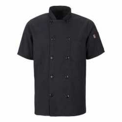 Chef Designs 046X Mimix Short Sleeve Chef Coat with OilBlok