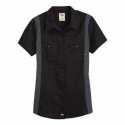 Dickies L24S Women's Short Sleeve Industrial Colorblocked Shirt