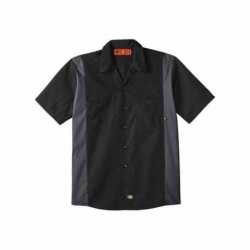 Dickies LS524L Industrial Colorblocked Short Sleeve Shirt - Long Sizes