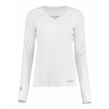 Holloway 222770 Women's Electrify CoolCore Long Sleeve V-Neck T-Shirt