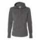 J. America 8431 Women's Omega Stretch Snap-Placket Hooded Pullover