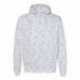 J. America 8677 Melange Fleece Hooded Sweatshirt