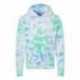 J. America 8861 Tie-Dyed Fleece Hooded Sweatshirt