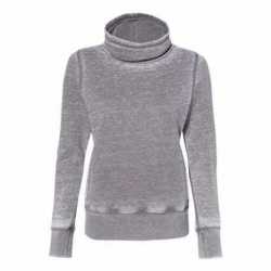 J. America 8930 Women's Zen Fleece Cowl Neck Sweatshirt