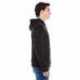 J America JA8872 Adult Triblend Full-Zip Fleece Hooded Sweatshirt
