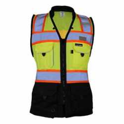 Kishigo S5021-5022 Premium Black Series Women's Heavy Duty Surveyors Vest