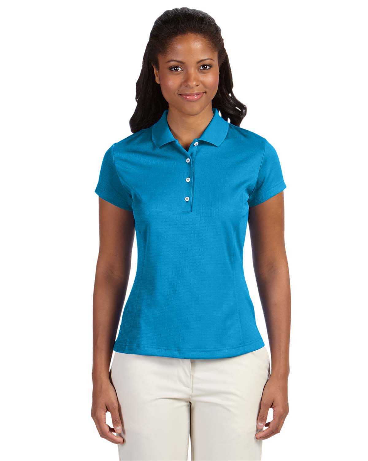adidas golf a171 ladies' climalite texture solid polo