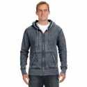 J America JA8916 Adult Vintage Zen Full-Zip Fleece Hooded Sweatshirt