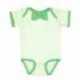 Rabbit Skins 4407 Baby Rib Infant Bow Tie Bodysuit