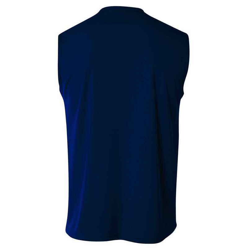 A4 Men's Cooling Performance Muscle T Shirt N2295 White | Jiffy