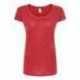 Tultex 243 Women's Poly-Rich Scoop Neck T-Shirt