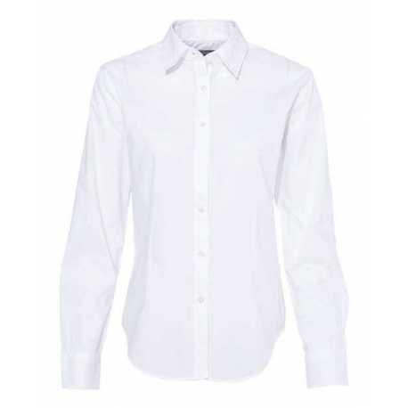Van Heusen 13V5053 Women's Cotton/Poly Solid Point Collar Shirt