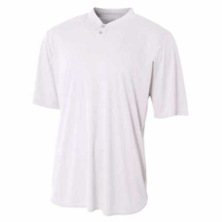 A4 NB3143 Youth Tek 2-Button Henley Jersey