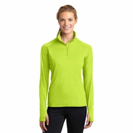 Sport-Tek LST850 Ladies Sport-Wick Stretch 1/4-Zip Pullover
