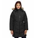 North End 78179 Ladies' Boreal Down Jacket with Faux Fur Trim
