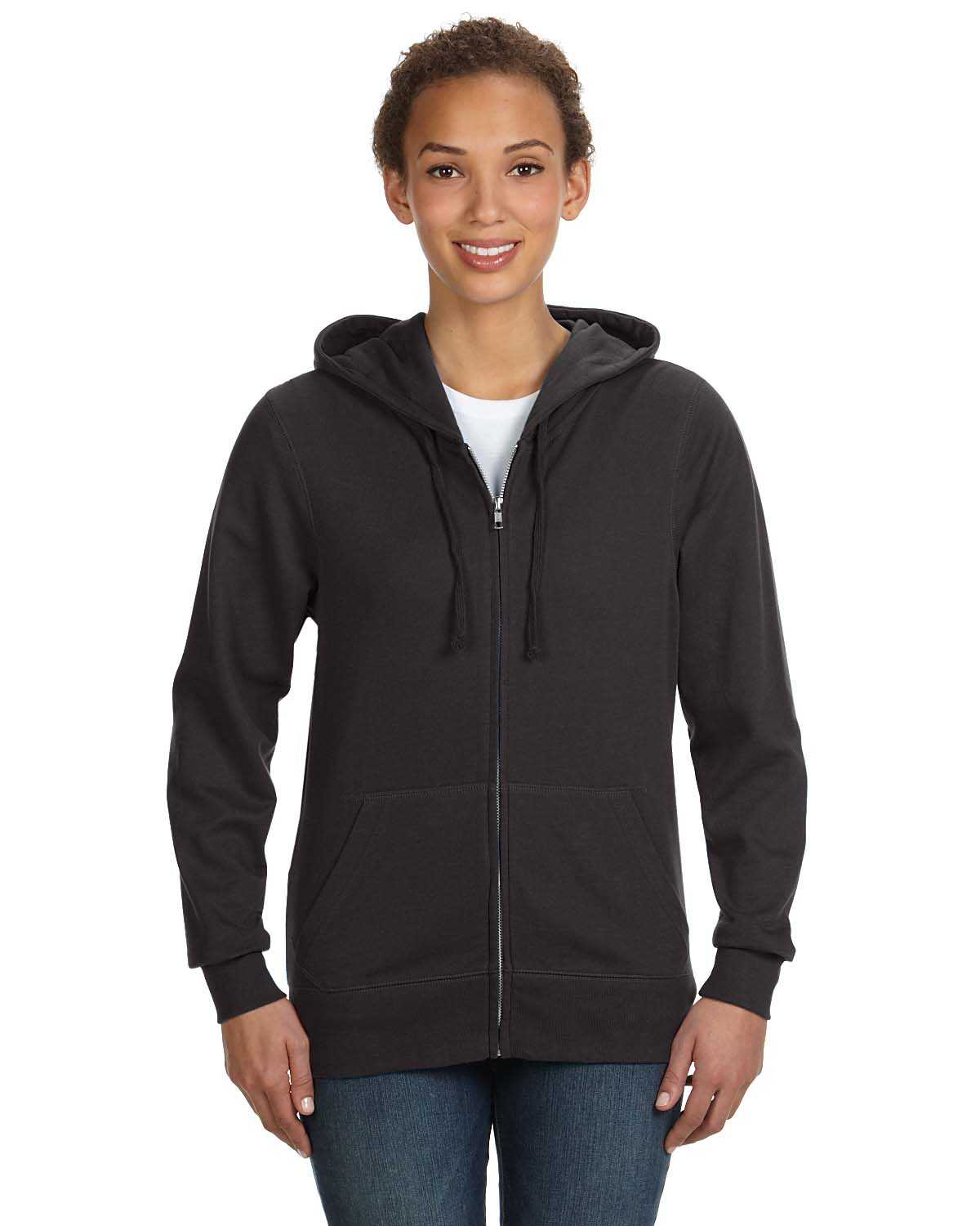 LAT 3763 Ladies' Zip French Terry Hoodie | ApparelChoice.com