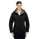 North End 78080 Ladies' Glacier Insulated Three-Layer Fleece Bonded Soft Shell Jacket with Detachable Hood