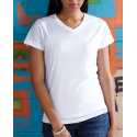 Sublivie 1507 Ladies' Polyester V-Neck T-Shirt