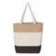 Q-Tees Q125900 11L Tri-Color Tote