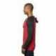 Burnside B8127 Adult Raglan Sleeve Striped Jersey Hooded T-Shirt