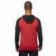 Burnside B8127 Adult Raglan Sleeve Striped Jersey Hooded T-Shirt