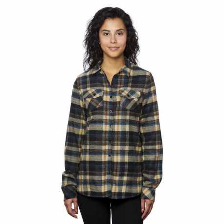 Burnside B5210 Ladies Plaid Boyfriend Flannel Shirt