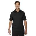 North End Sport Red 88803 Men's Exhilarate Coffee Charcoal Performance Polo with Back Pocket