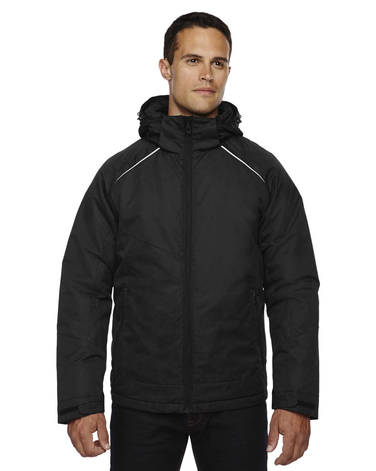 North End 88197 Men's Linear Insulated Jacket with Print ...