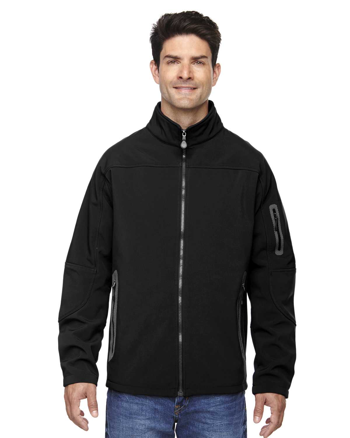 North End 88138 Men's Three-Layer Fleece Bonded Soft Shell Technical ...