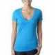 Next Level Apparel 6640 Ladies CVC Deep V-Neck T-Shirt