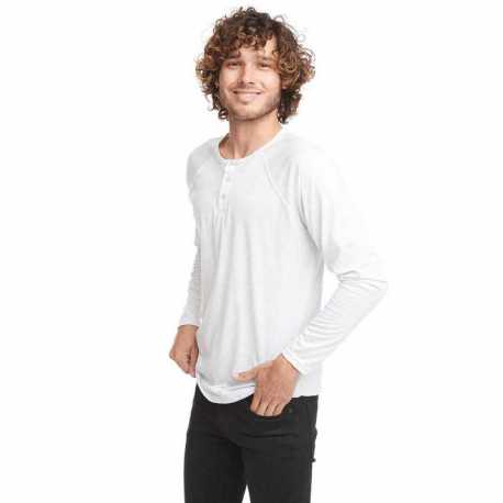 Next Level Apparel 6072 Men's Triblend Long-Sleeve Henley