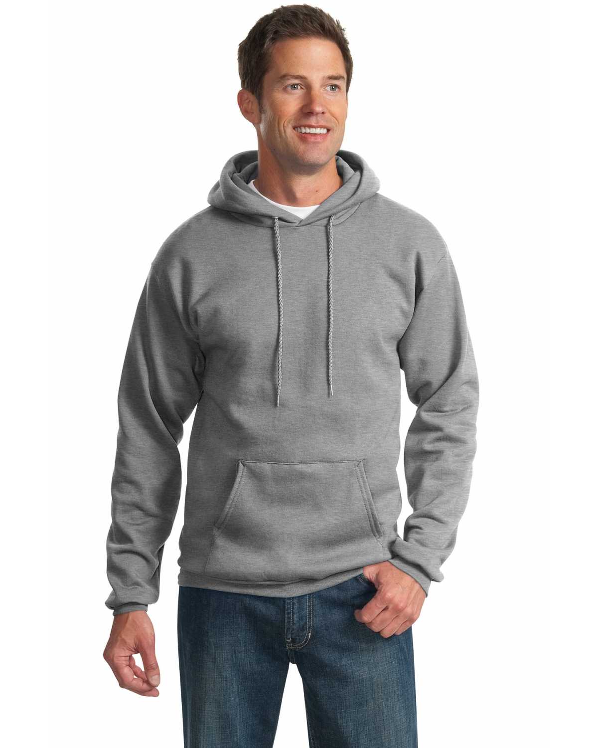 Port & Company PC90H Essential Fleece Pullover Hooded Sweatshirt on ...