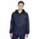 UltraClub 8925 Adult Quarter-Zip Hooded Pullover Pack-Away Jacket