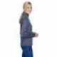 UltraClub 8618W Ladies Cool & Dry Heathered Performance Quarter-Zip