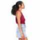 US Blanks US510 Ladies Sheer Cropped Racer Tank