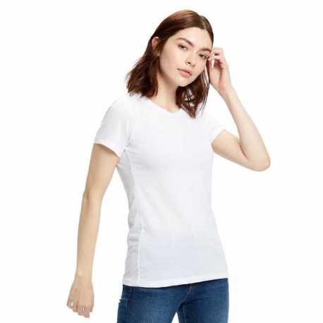 US Blanks US100R Ladies Short-Sleeve Recover Yarn Crewneck