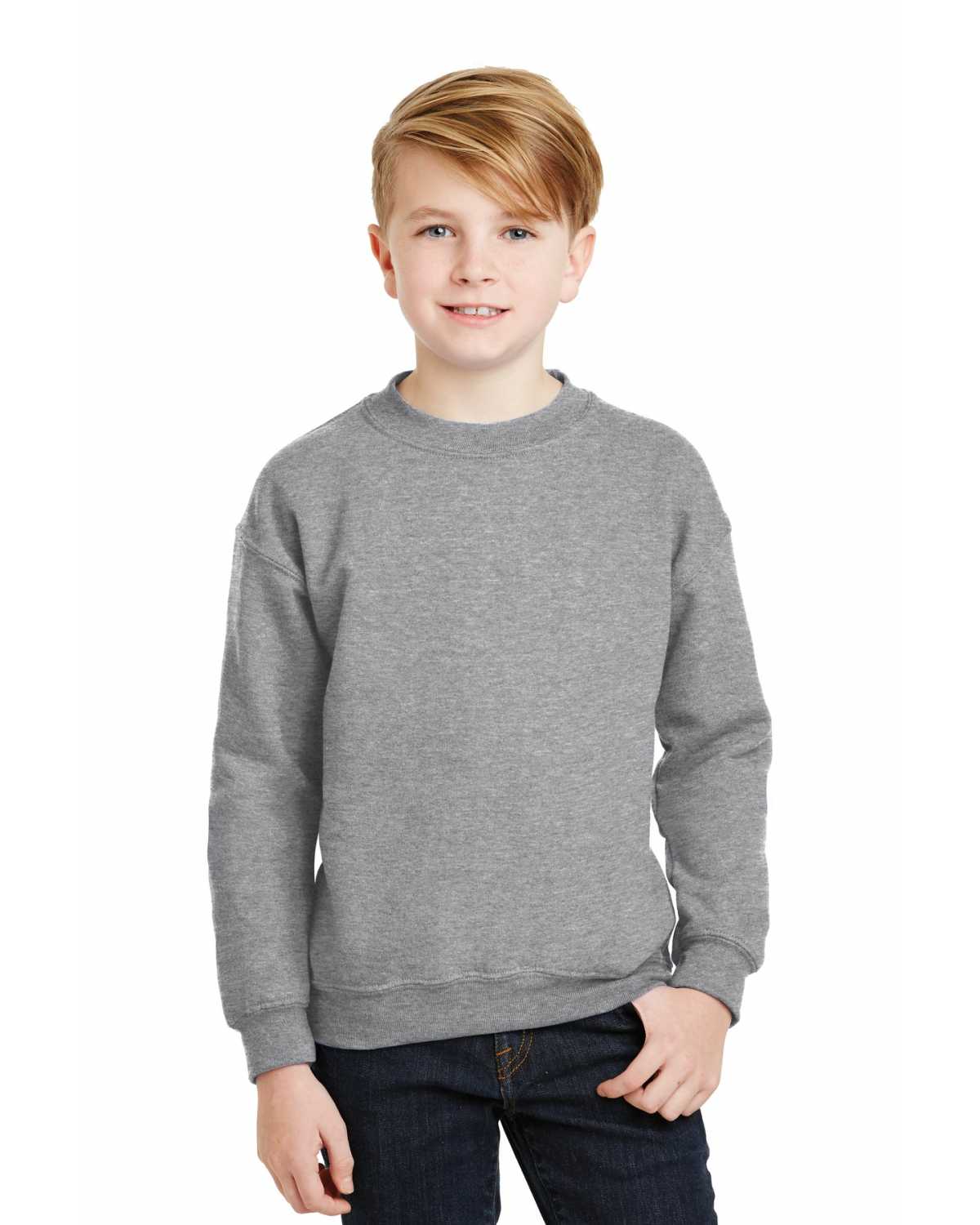 Gildan 18000B Youth Heavy Blend Crewneck Sweatshirt on discount ...