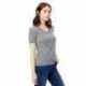 US Blanks US228 Ladies Short-Sleeve Triblend V-Neck
