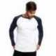US Blanks US6600 Men's Long-Sleeve Baseball Raglan