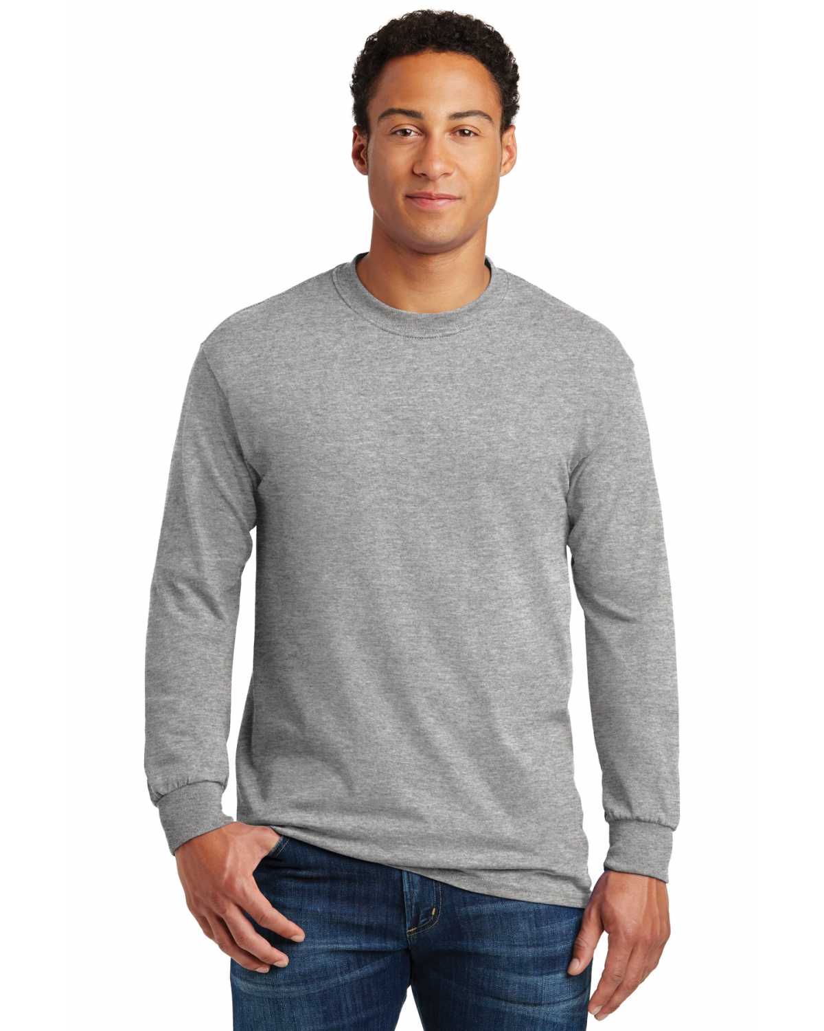Gildan 5400 Heavy Cotton 100% Cotton Long Sleeve T-Shirt on discount ...