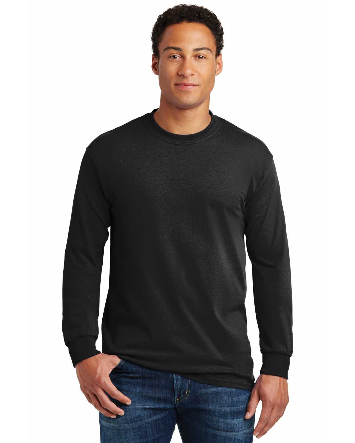 Gildan 5400 Heavy Cotton 100% Cotton Long Sleeve T-Shirt on discount ...